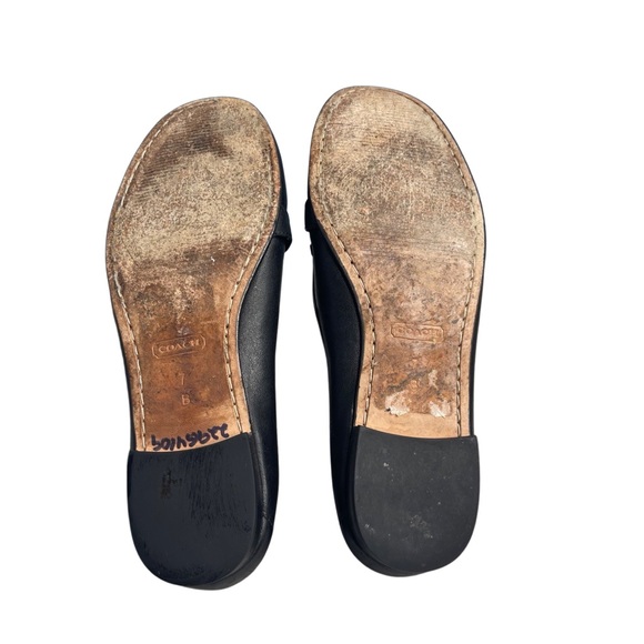 Coach Ella signature soft calf leather black loafer, size 7 B with box - Picture 9 of 12